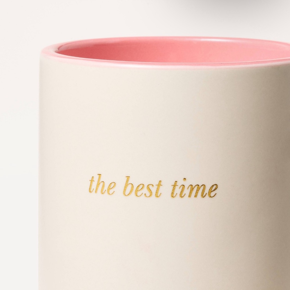 1-Ceramic Jar Candle Cream&Pink - kate spade new york x Target